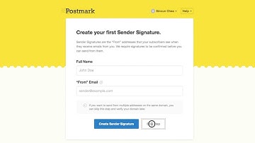 Step 1: Set Up Sending Signature