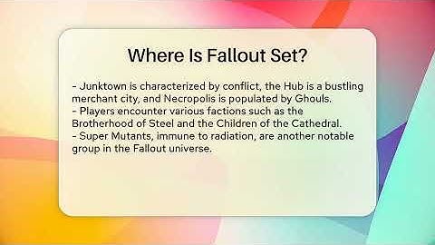 Where Is Fallout Set? - The SciFi Reel