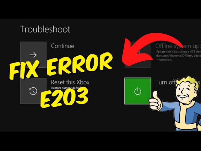 How To Fix Xbox One / Series X/S Error E203 - Youtube