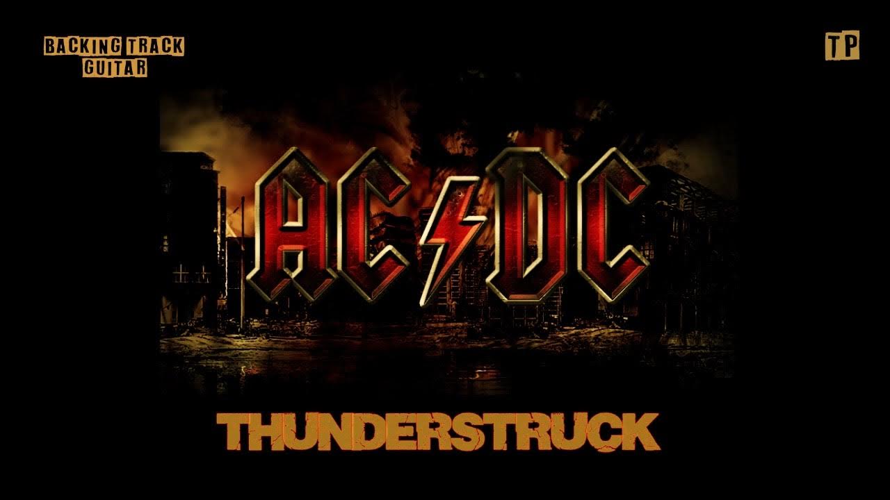 Thunderstruck AC DC Backingtrack YouTube