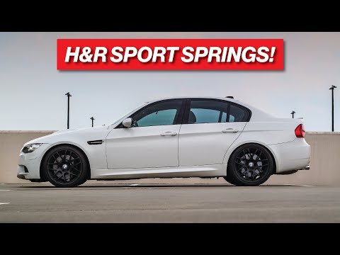 lowering-the-e90-m3-on-h&r-sport-springs!