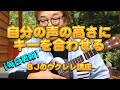 自分の声の高さにキーを合わせる／ 【毎日更新】 BJのウクレレ講座 No.777