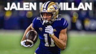 Jalen McMillan Washington WR Full Highlights || Fastest Man In Washington