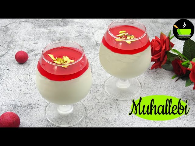 Mahalabia Recipe | Muhallebi | Easy Milk Pudding Recipe| Easy Dessert Recipe| Healthy Dessert Recipe | She Cooks