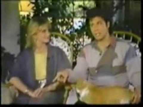 Olivia Newton John Travolta Interview (Dubbed funny!)