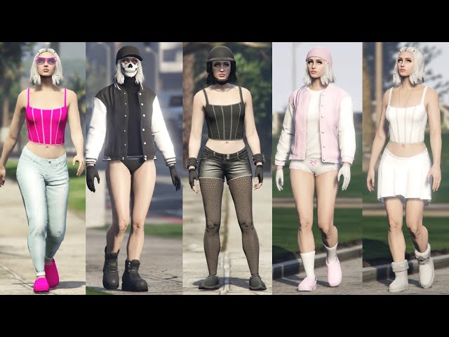 GTA 5 cute female outfits new clothing + new hairstyle (NO GLITCHES +  TUTORIAL) 