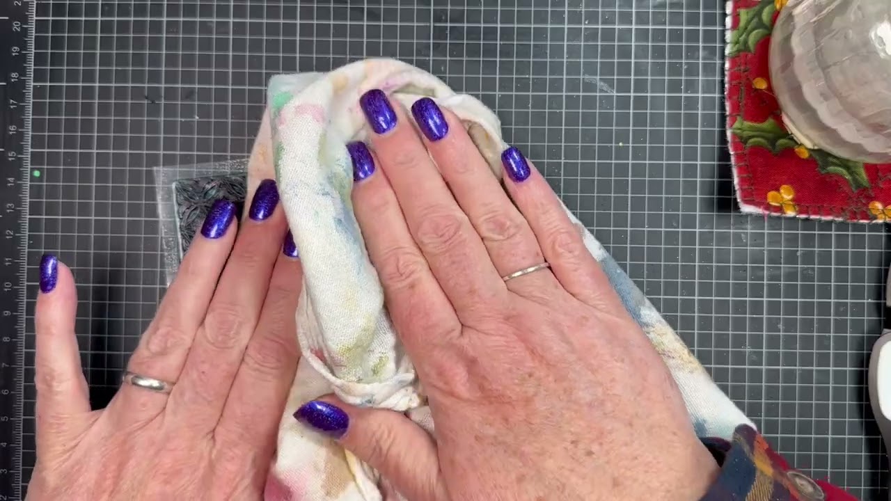 Easy, wishy-washy backgrounds using background stamps!