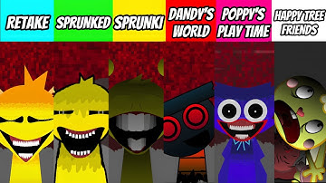 EVERY Monster VOICE From Incredibox SPRUNKI RETAKE! All New Mod Versions Comparison