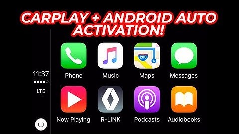 Apple CarPlay and Android Auto activation on Renault R Link 2 System