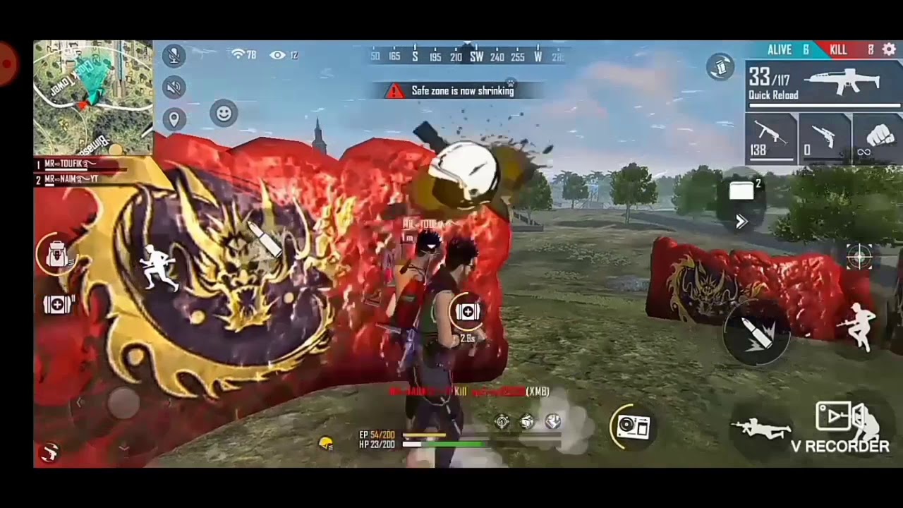 Free Fire killing moment rank - YouTube