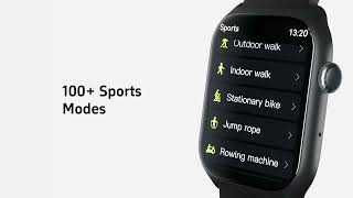 GTS7 2.0inch Sports Smart Bracelet IP68 Waterproof Email Dial Call AI Voice Assistant Heart