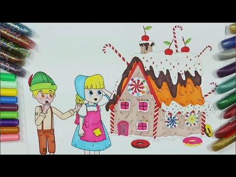 Cómo dibujar y colorear Hansel y Gretel | Aprender Animales | Aprender  Colores - thptnganamst.edu.vn