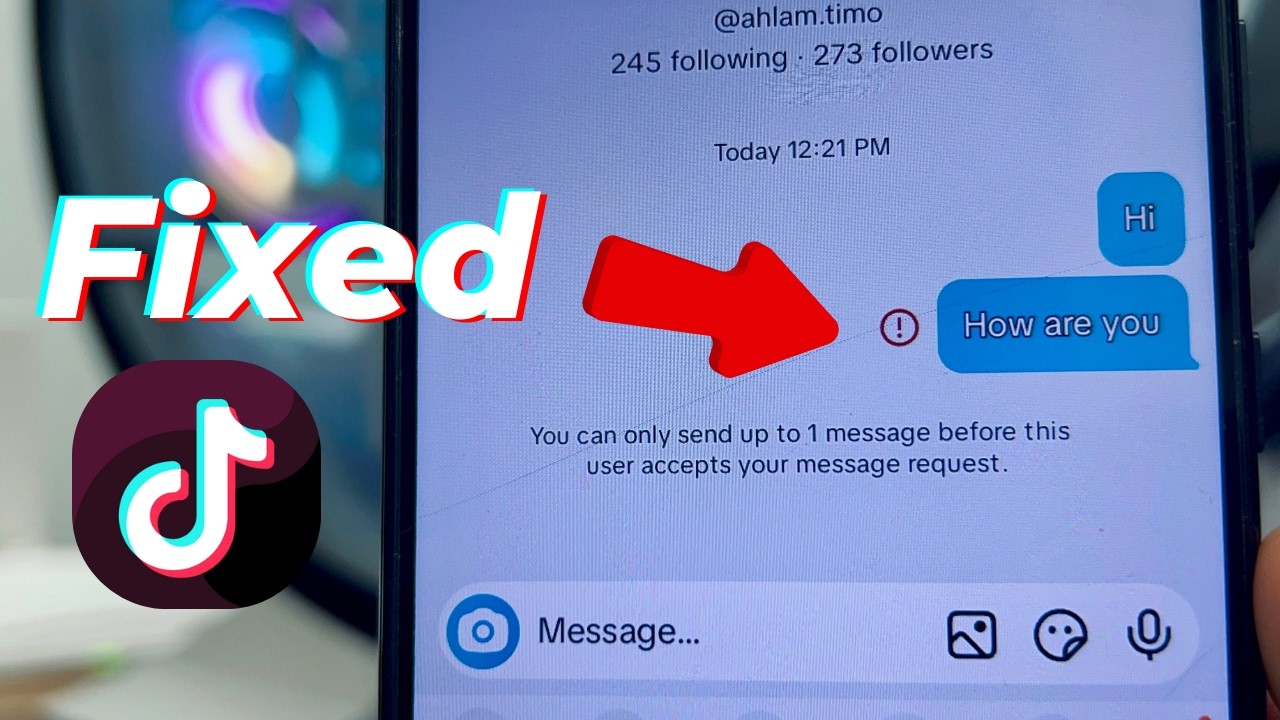 How to Fix TikTok Message Not Sending and Receiving || TikTok Message ...