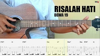 (Dewa19) Risalah Hati - Gitar Fingerstyle   TAB