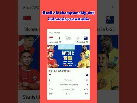 hasil piala afc u23 #indonesiavsaustralia #afc #football #beritabolaterbaru #timnasindonesia