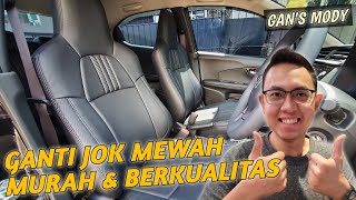 GANTI JOK KULIT MOBIL BRIO MURAH BERKUALITAS GANS MODY BANDUNG | COVER SARUNG JOK MOBIL MURAH BAGUS