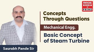 Basic Concept of Steam Turbine | CTQ | ME | By Saurabh Pande sir | Faculty MADE EASY