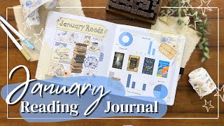 January Wrap Up + Reading Journal Spreads! ✨ monthly stats, book spreads, and February TBR!