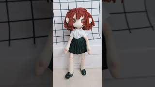 DIY button eye doll #doll #craft #diy #diycraft #ooaktoy #oc #handmade #kawaii