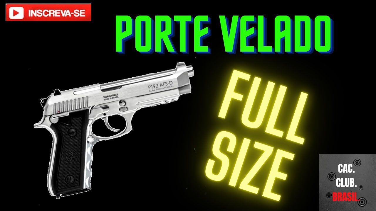 PORTE VELADO PISTOLA FULL SIZE . PT92 inox. Da pra portar? pt92 pt92inox portevelado YouTube PORTE VELADO PISTOLA FULL SIZE . PT92 inox. Da pra portar? pt92 pt92inox portevelado YouTube