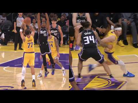 Le fadeaway à 3 points de Luka Doncic, suivi d'une feinte de rotation magistrale d'Austin Reaves ...