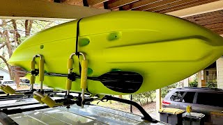 Epomaking (Amazon) Kayak Folding Roof Rack, Unboxing &amp; Install - Canoe, Ski, Surfboard, Paddle Board