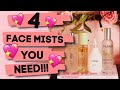 Four BEST EVER Face Mists! Get Supermodel Glowing Skin!