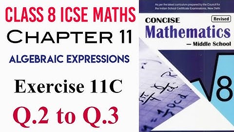 Exercise 11C Q.2 to Q.3 Class 8 Maths ICSE Board Selina Publisher