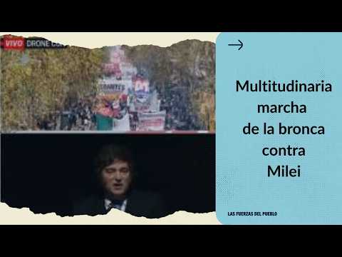 INCREDIBLE! Massive protest of outrage AGAINST Milei's GOVERNMENT