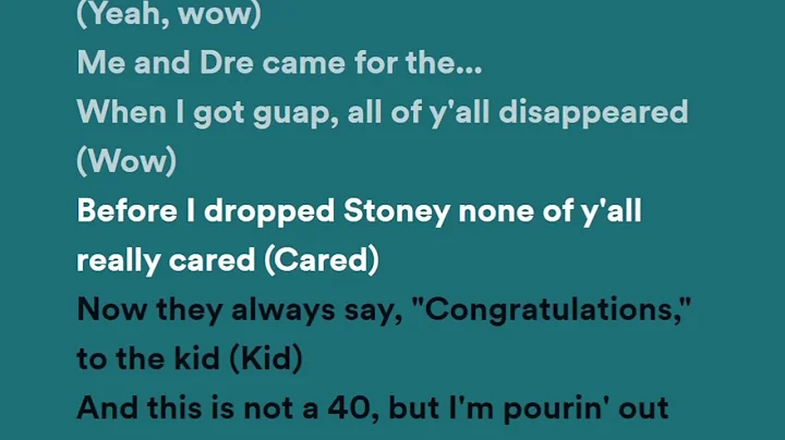 Post Malone - "Wow." (Lyrics)