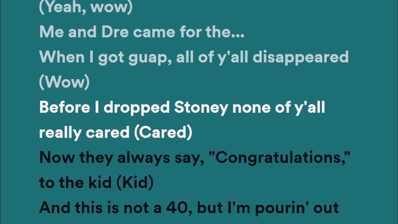 Post Malone - "Wow." (Lyrics) Post Malone - "Wow." (Lyrics)