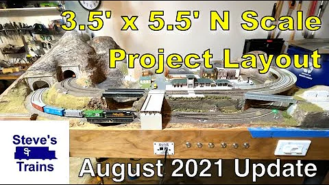 3x5 N Scale Layout Project Update: August 2021