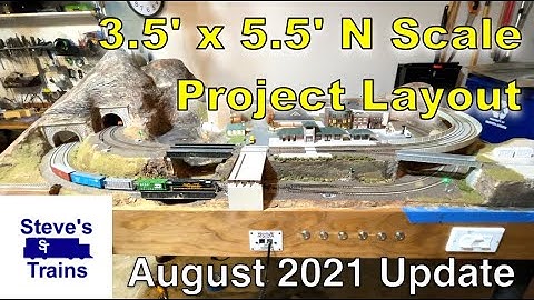 3x5 N Scale Layout Project Update: August 2021