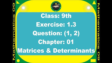 Lecture 11 (Exercise#1.3, (Q.1, 2))