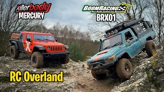 Scale OffRoad RC Overland Adventure BRX01 Toyota LC70 Killerbody  & Jeep Rubicon Mercury Rc Car