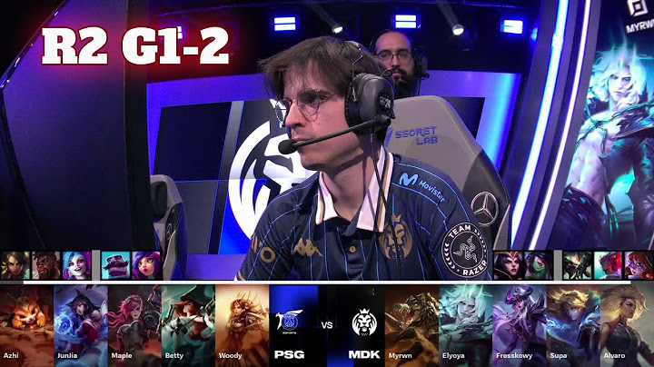 MDK vs PSG - Game 2 | Day 3 LoL Worlds 2024 Play-Ins | Mad Lions KOI vs PSG Talon G2 Full