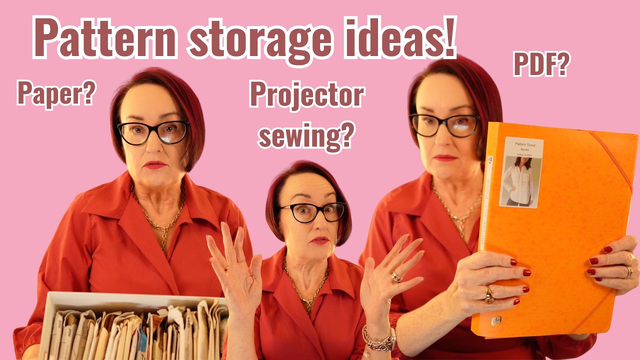 How I Store Sewing Patterns (Paper, PDF & Projector Setup!)
