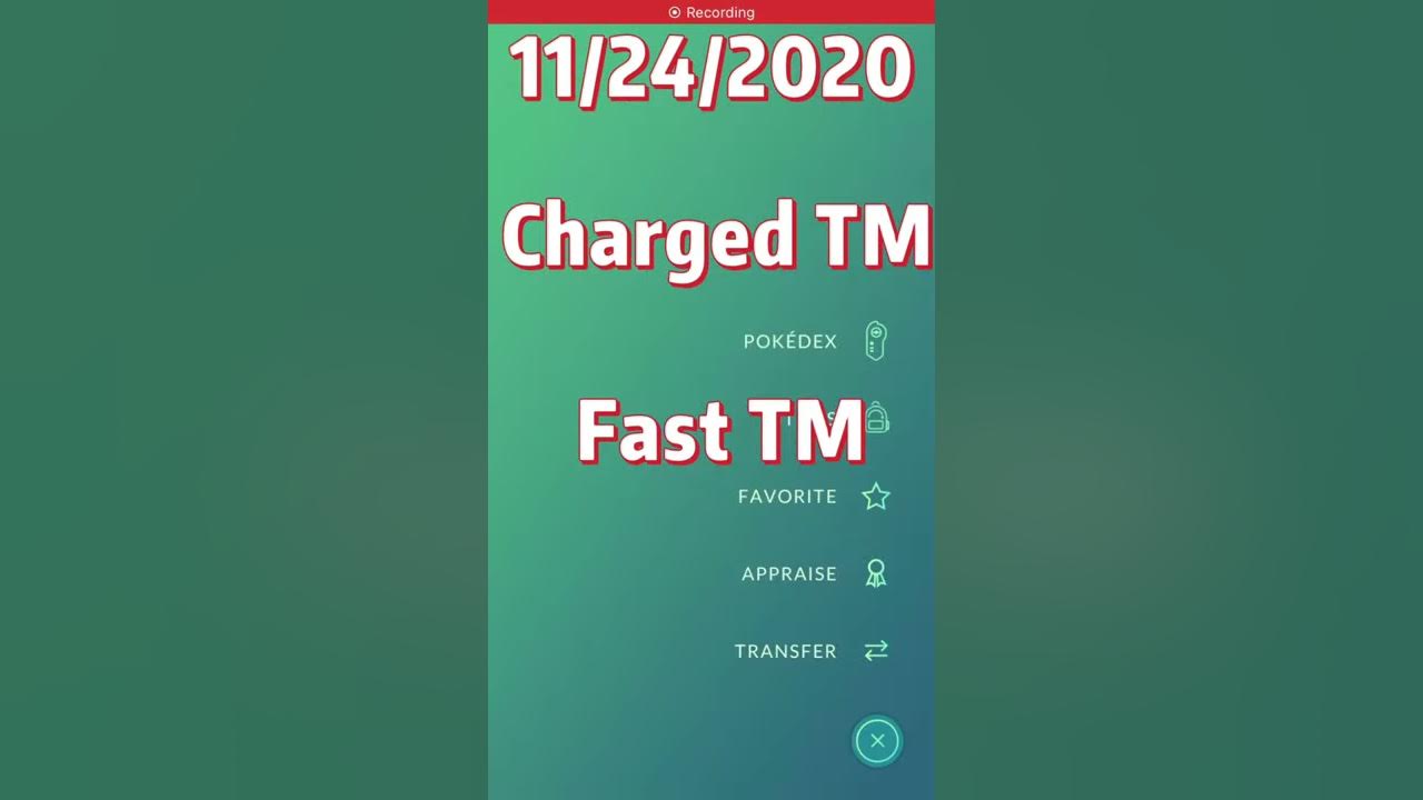 How to use fast TM and charged TM YouTube
