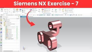 Siemens NX Exercise 7 | 3D Modeling Tutorial (Step by Step)