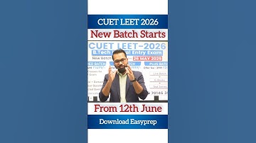 🚀CUET LEET 2026🚀 New Batch Announcement #cuetleet #leet