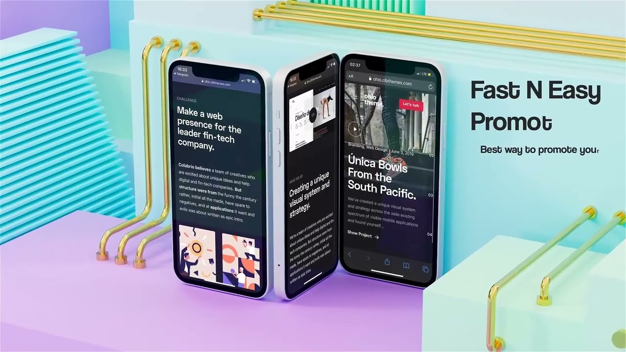 Videohive Fresh Promo Application Intro Template - After Effects Intro Template Free Download