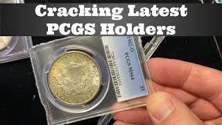 How to Crack Coins Out of Latest PCGS holders  Cracking Open Gen 6.0 PCGS Slabs