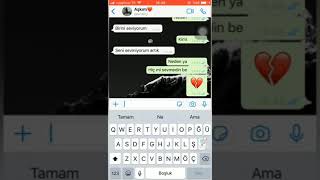 WhatsApp ayrılık mesajları İçim parçalandı Resimi