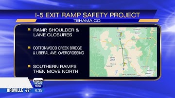 Caltrans to begin Interstate 5 exit ramp safety project in Tehama County