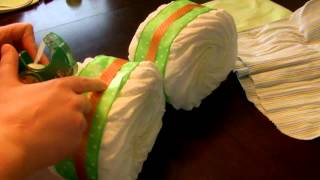 How to make a Motorcycle Diaper Cake