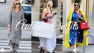 🇮🇹 Part 1/2 First Week Of October Autumn Outfits - Most Stylish People - Milan Street Style #vogue