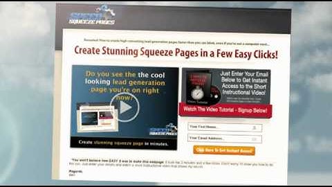 Make Stunning Squeeze Pages in 3 minutes