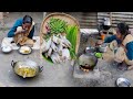 How santali tribe mother cooking  eating dry fish with piyajkoli recipe  village cooking style
