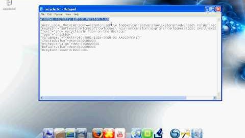 How to hide recycle bin using Windows XP