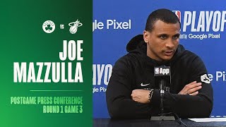 Joe Mazzulla Postgame Press Conference | Round 1 Game 3 vs. Miami Heat